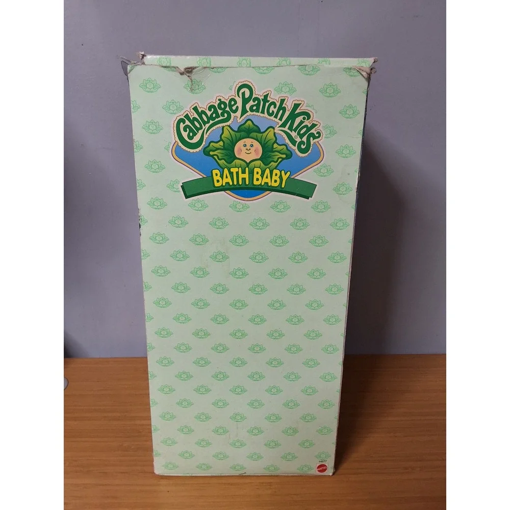 Vintage 1995 Cabbage Patch Kids Bath Baby Mattel 14277 Doll Some Box Damage NIB